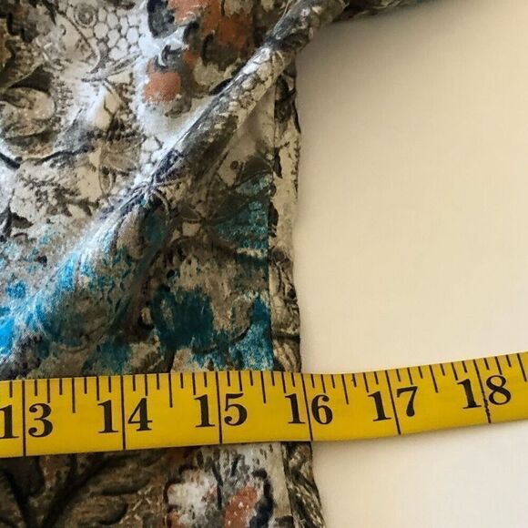 Chico’s Floral Print Cotton Jacket Size 4 - Picture 12 of 15